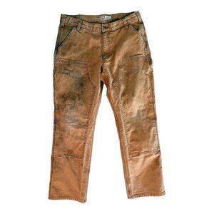 Carhartt 103334 Rugged Flex Double Front Work Pants Brown - 36x32